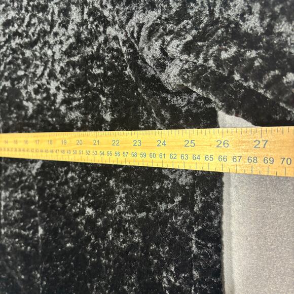 Dressbarn Woman Jet Black Velvet Cape Jacket 18 20 Soft Glam Goth Luxe Statement - Picture 6 of 9